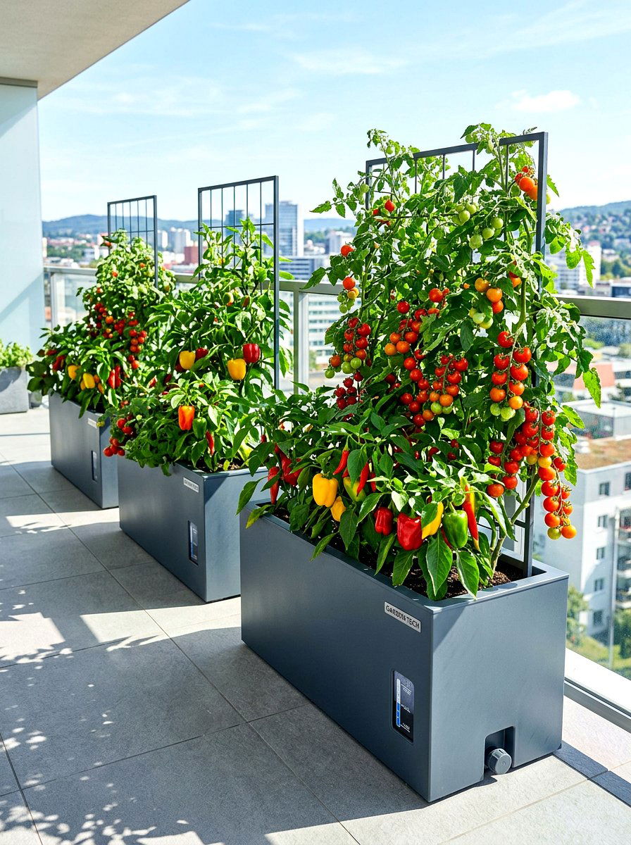 Self Watering Planter Boxes - 30 modern container garden ideas