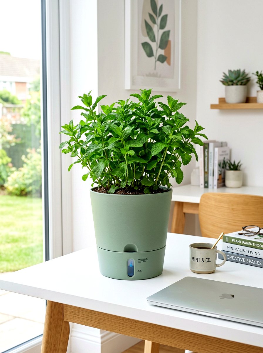 Self Watering Planter System - 30 indoor herb garden ideas