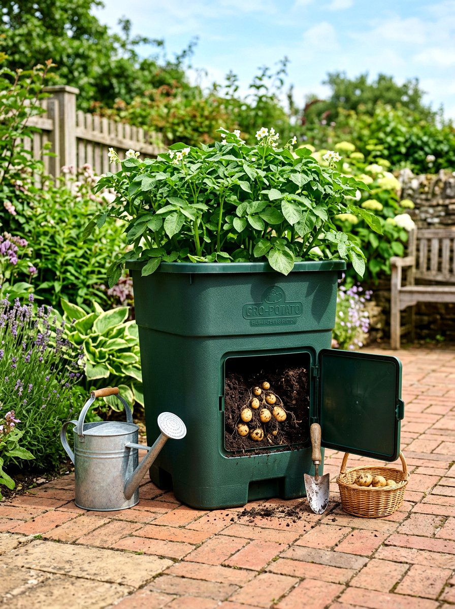 Self Watering Potato Planter - 30 container vegetable garden ideas
