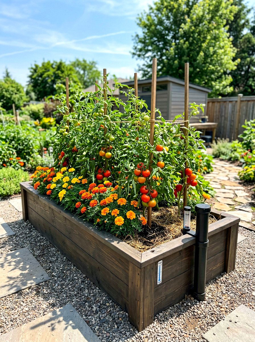 Self Watering Raised Flower Bed - 30 raised flower bed ideas