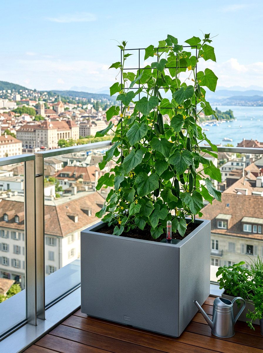 Self Watering Reservoir Planter - 30 container vegetable garden ideas