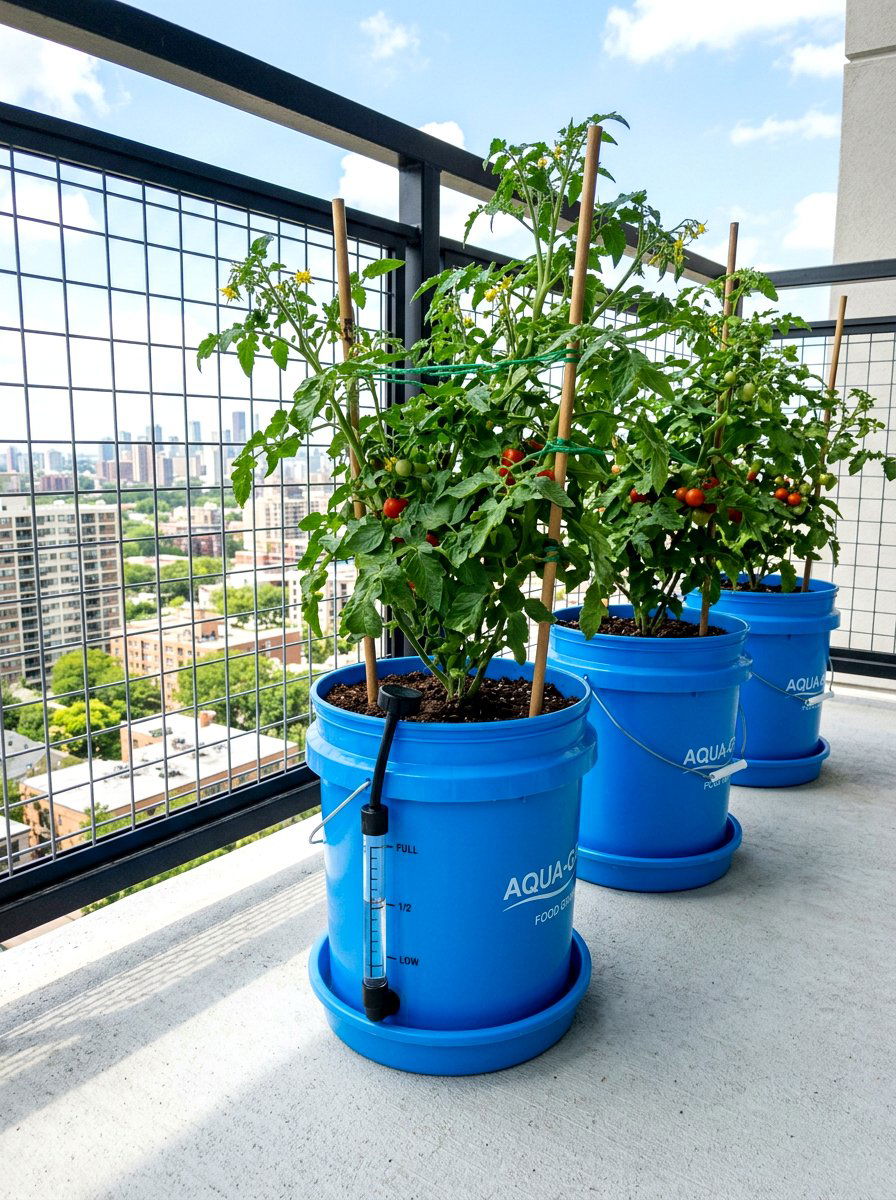 Self Watering Vegetable Planter - 30 budget vegetable garden ideas