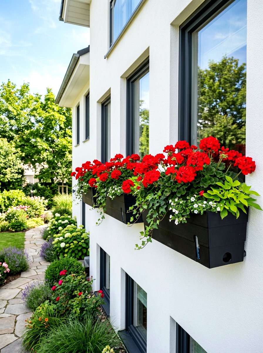 Self Watering Window Boxes - 30 modern planter ideas