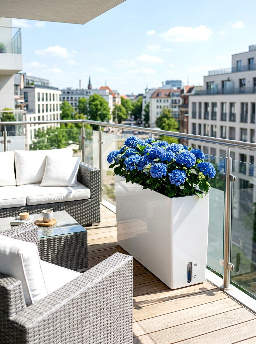 Self watering flower box - 30 balcony flower box ideas