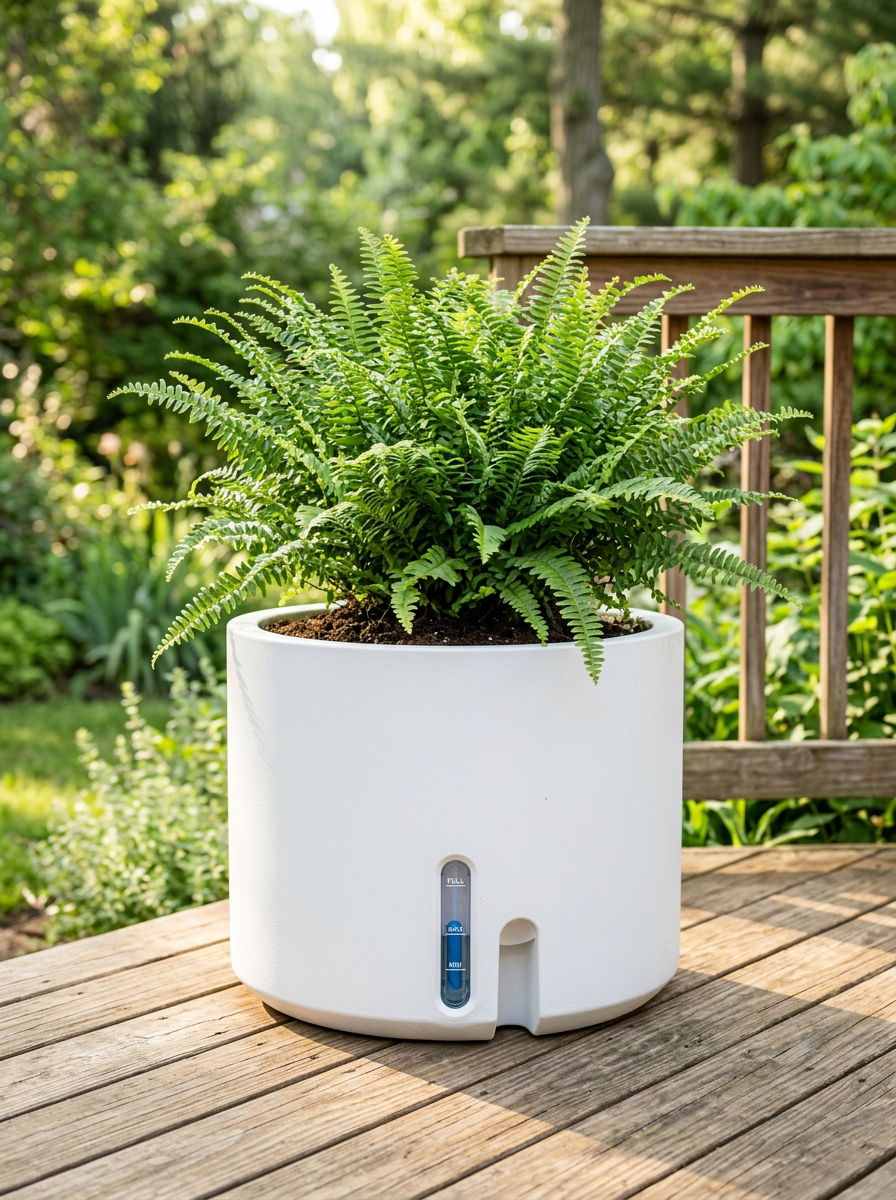 Self watering plant pot - 30 urban garden ideas