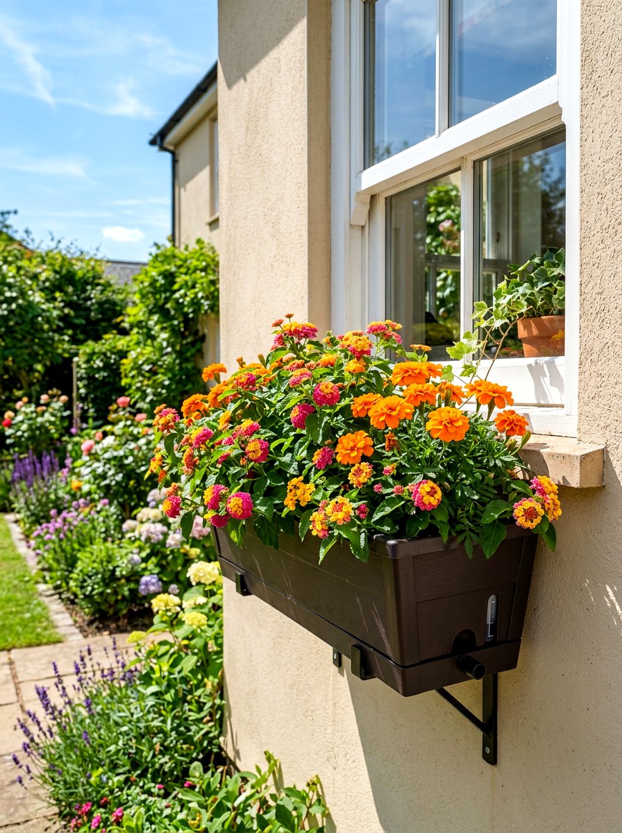 Self watering window box - 30 window flower box ideas