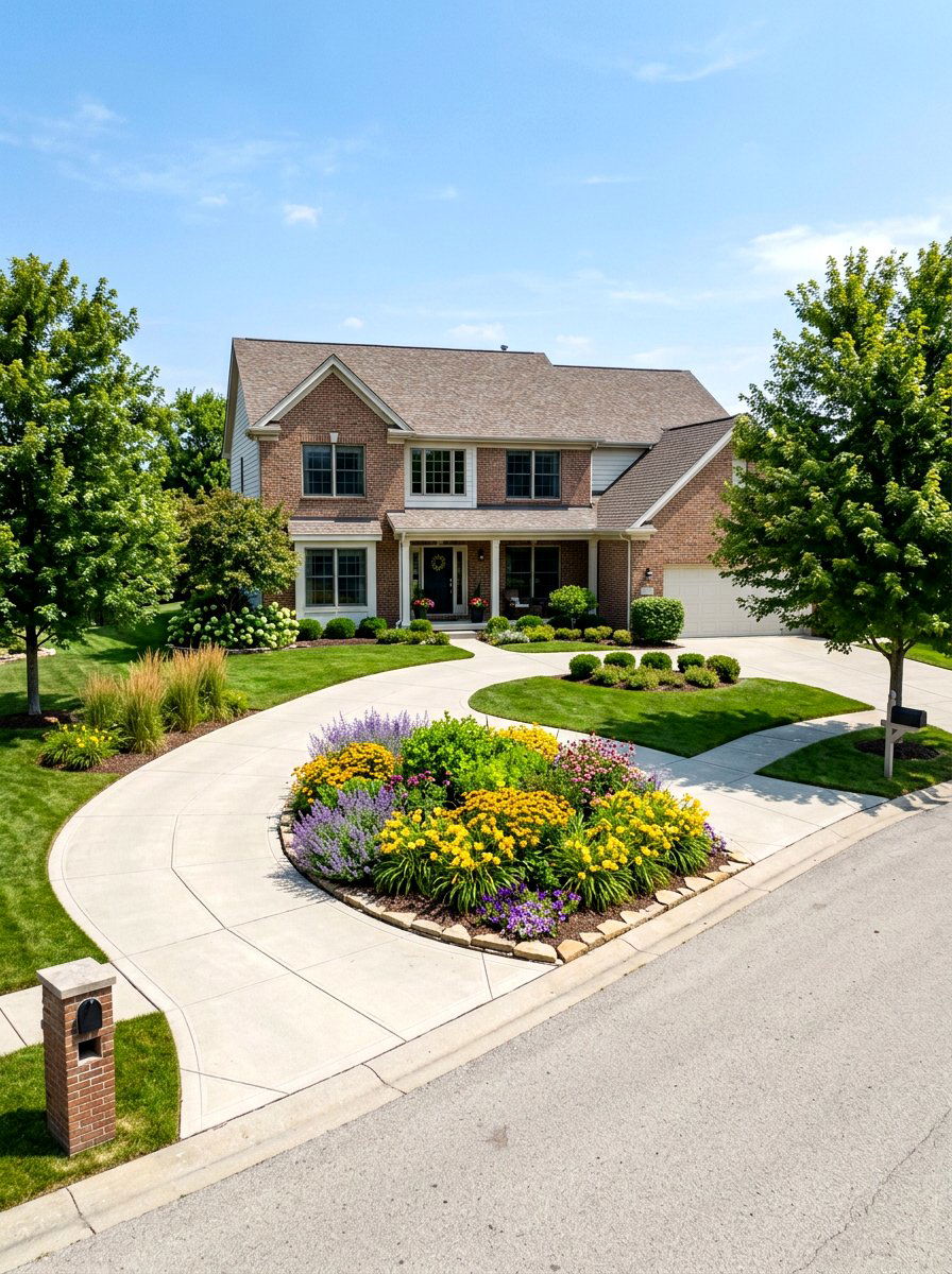 Semi Circle Driveway - 30 circular driveway ideas