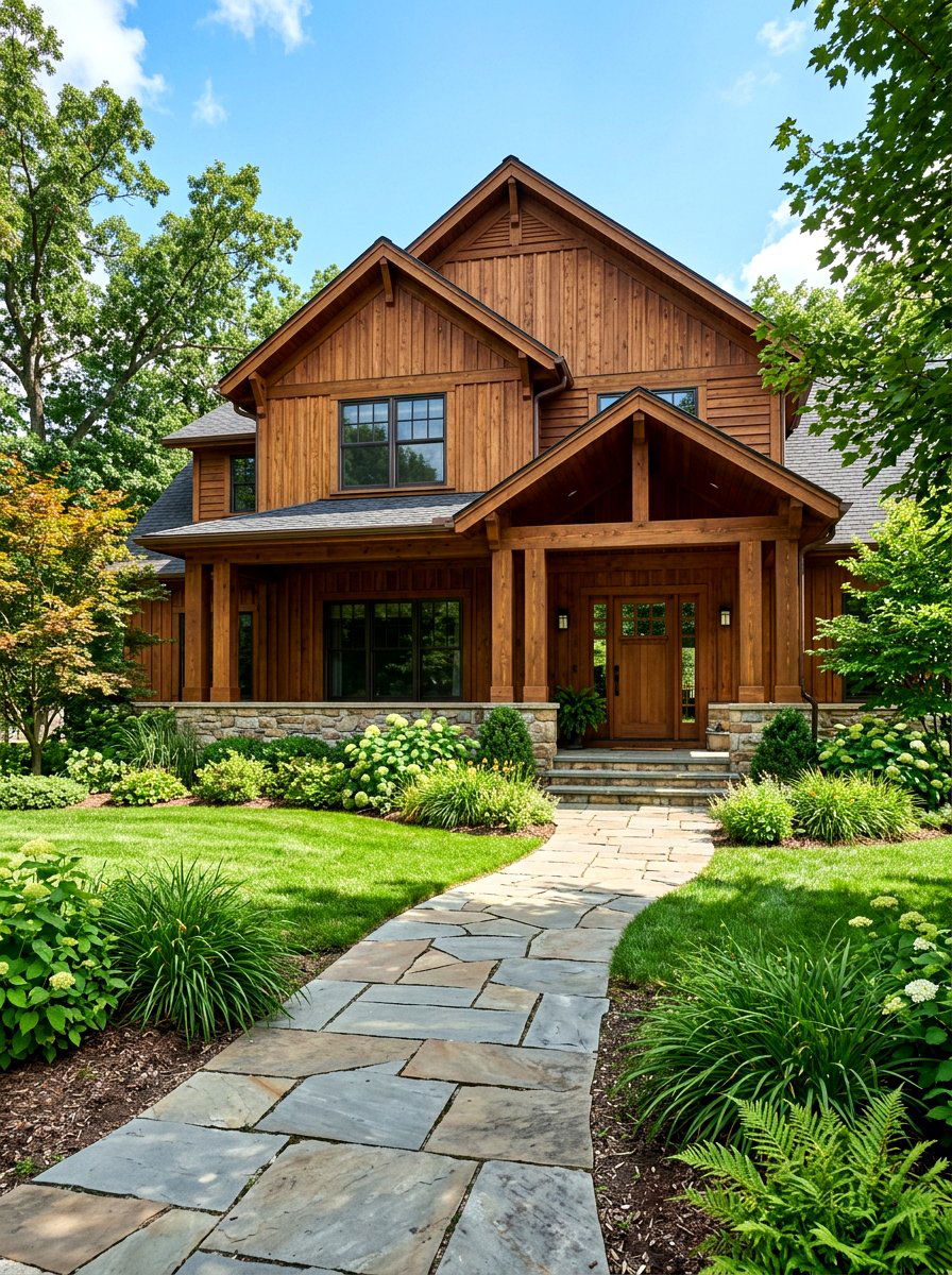 Semi Transparent Cedar Stain - 30 cedar siding exterior ideas