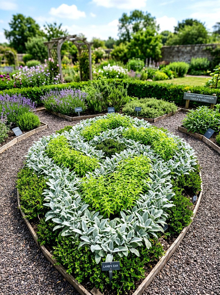 Sensory Herb Garden Layout - 30 herb knot garden ideas
