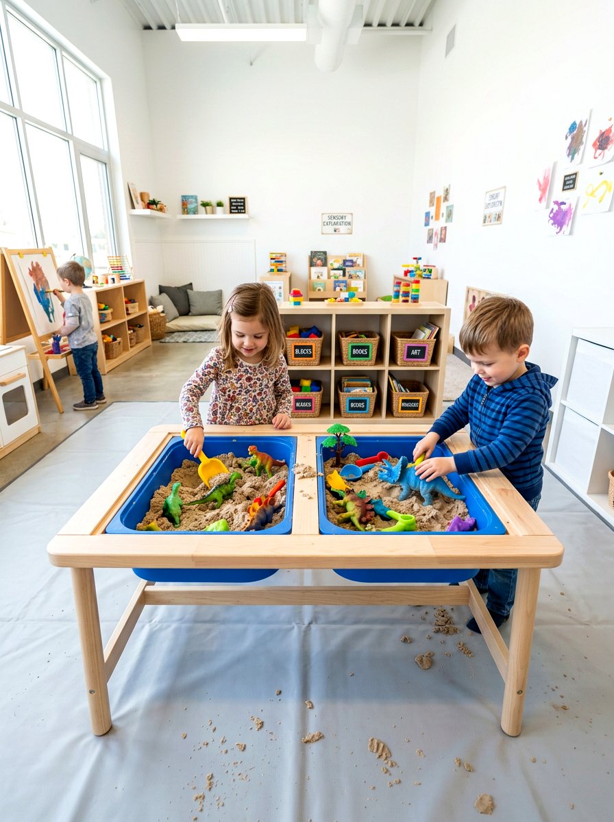 Sensory Play Zone - 30 toy library playroom ideas