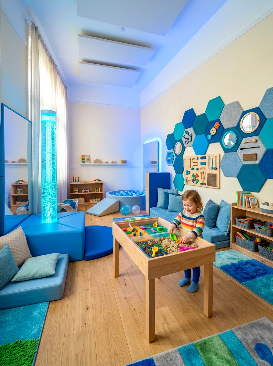 Sensory Playroom - 30 small playroom ideas