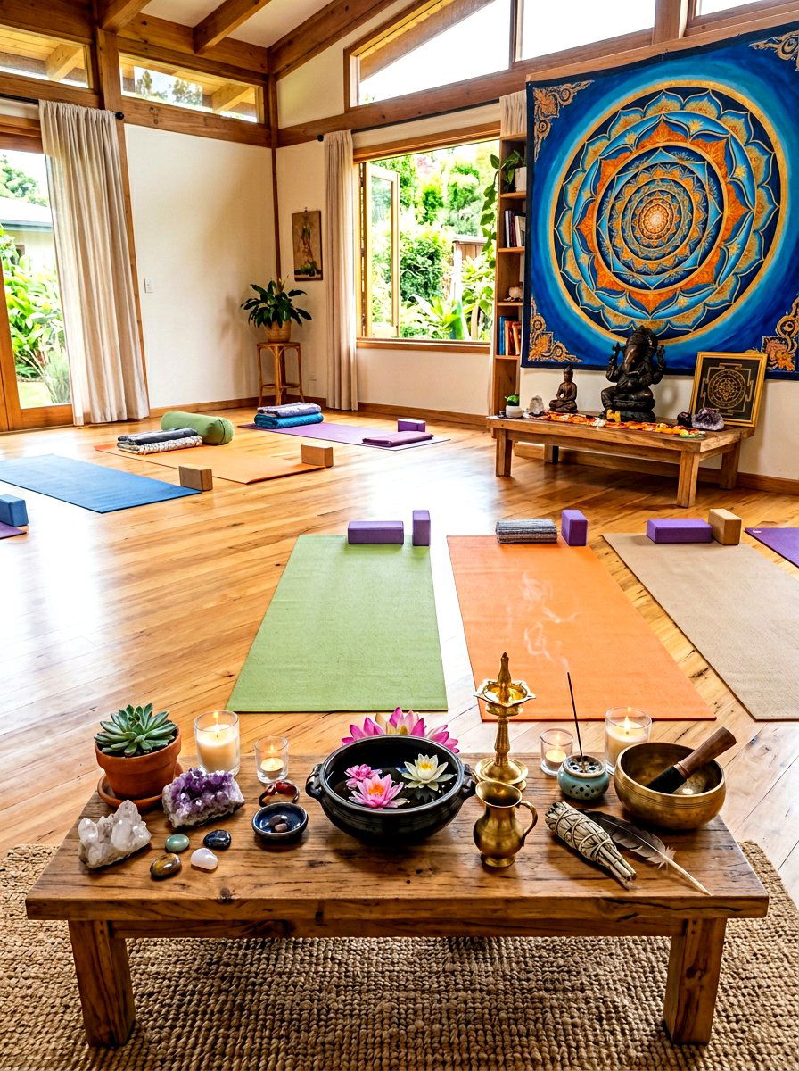 Serene Yoga Room Altar - 30 home altar ideas