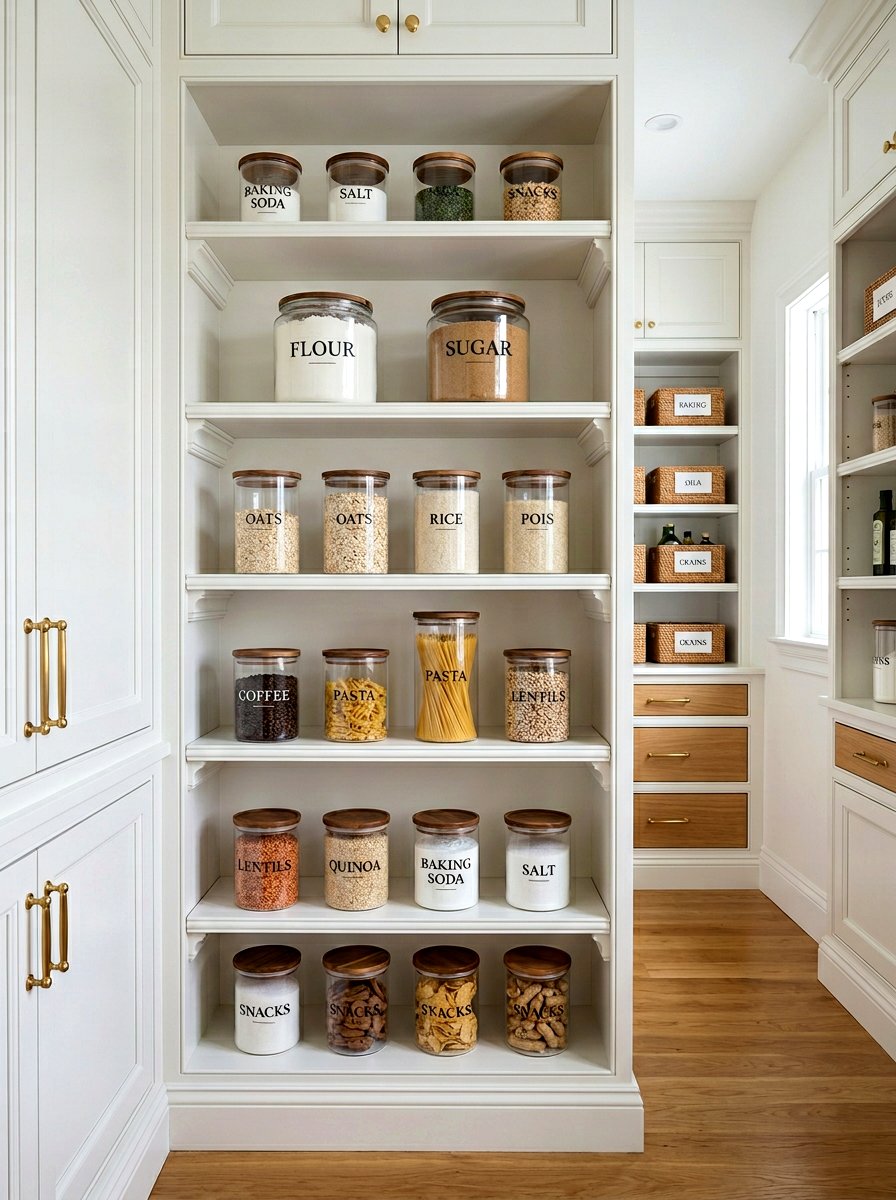Serif Typography Labels - 30 pantry label ideas