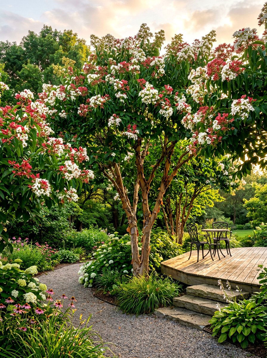 Seven Son Flower Tree - 30 flowering tree garden ideas