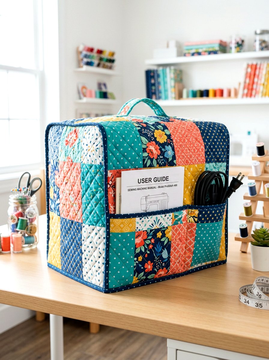 Sewing Machine Cover - 30 sewing storage ideas