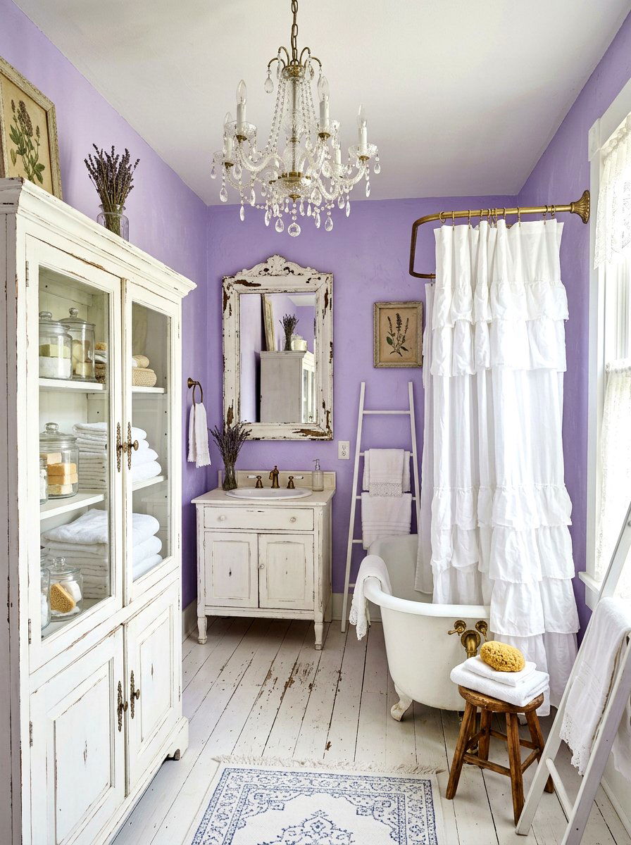 Shabby Chic Bathroom - 30 cottagecore bathroom ideas