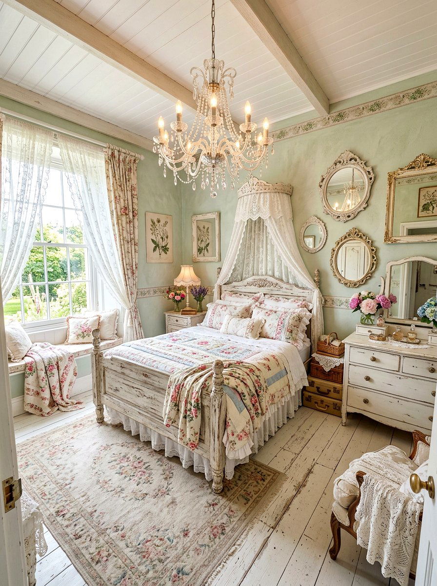 Shabby Chic Bedroom - 30 unoptimized cozy home ideas