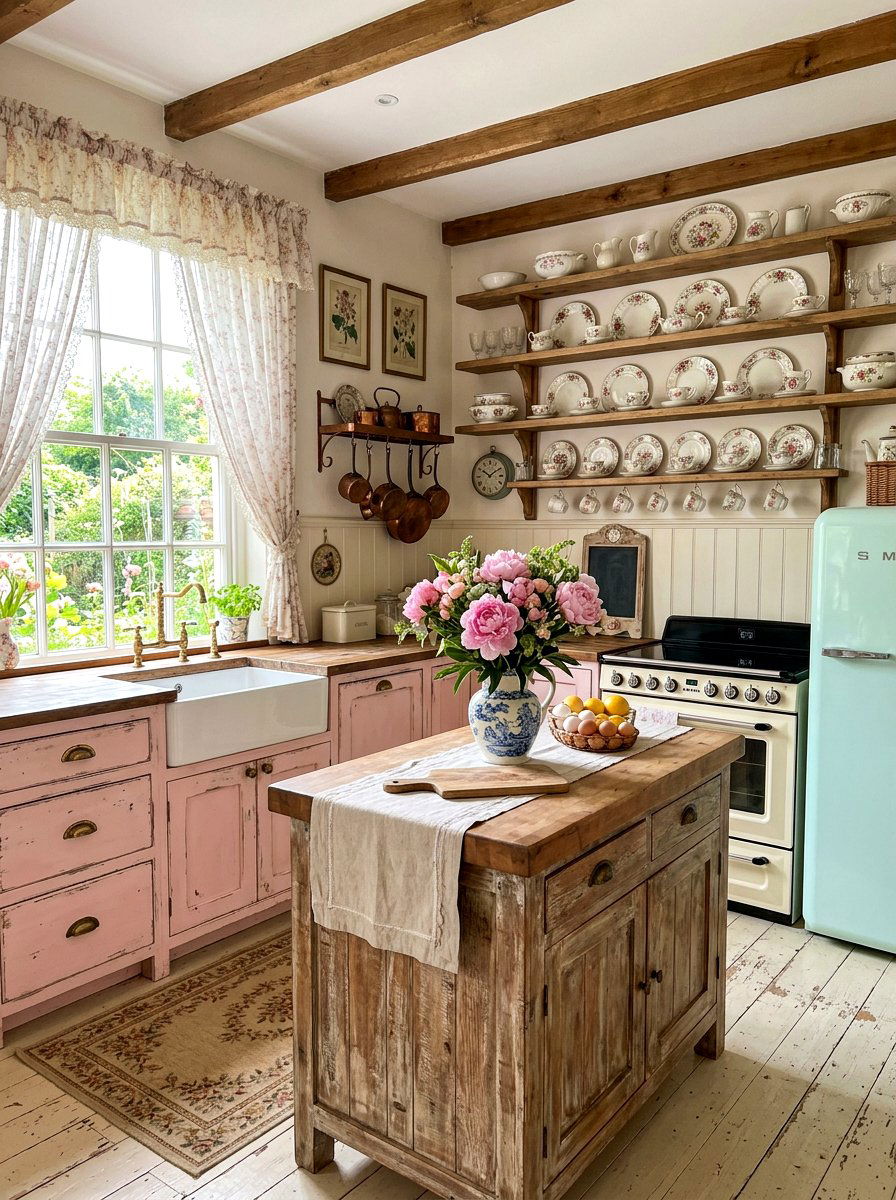 Shabby Chic Kitchen - 30 home and garden makeover ideas