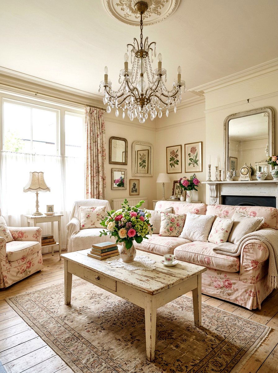 Shabby Chic Living Room - 30 Nancy Meyers living room ideas