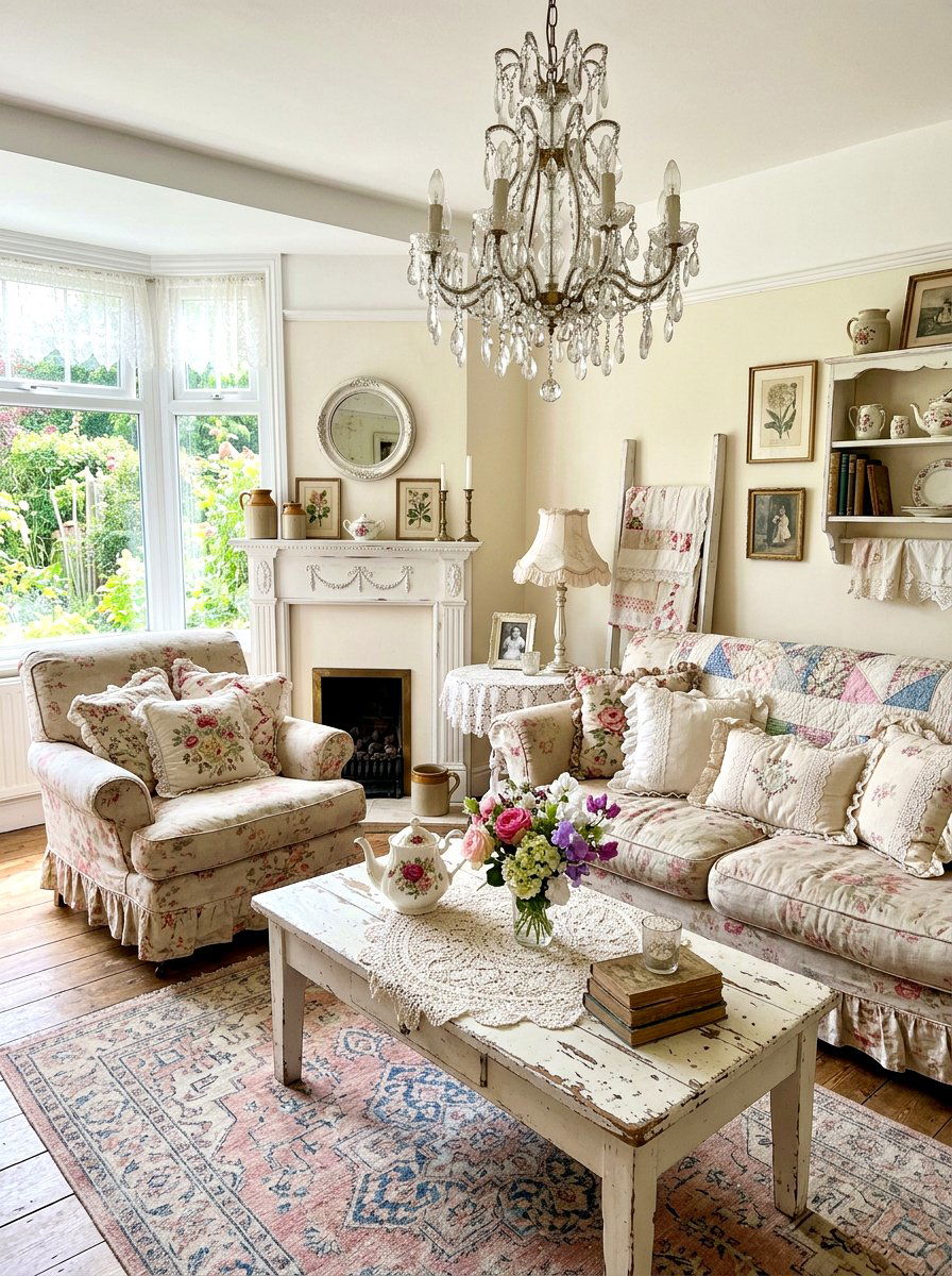 Shabby Chic Living Room - 30 grandma core living room ideas