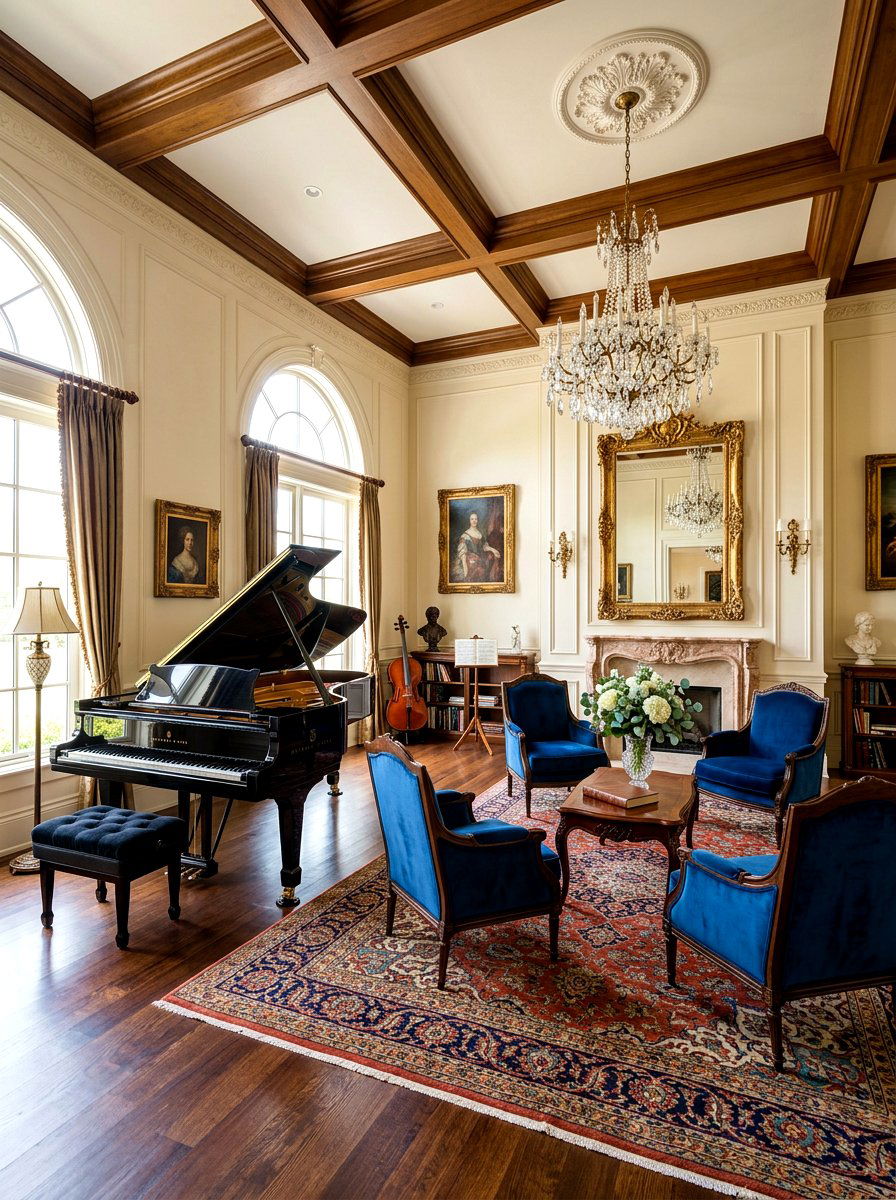 Shabby Chic Manor - 30 country manor living room ideas