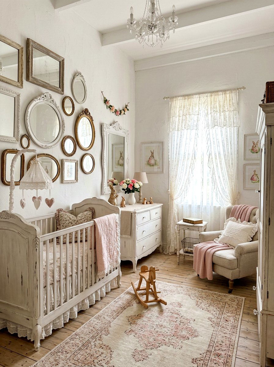 Shabby Chic Nursery - 30 vintage baby room ideas