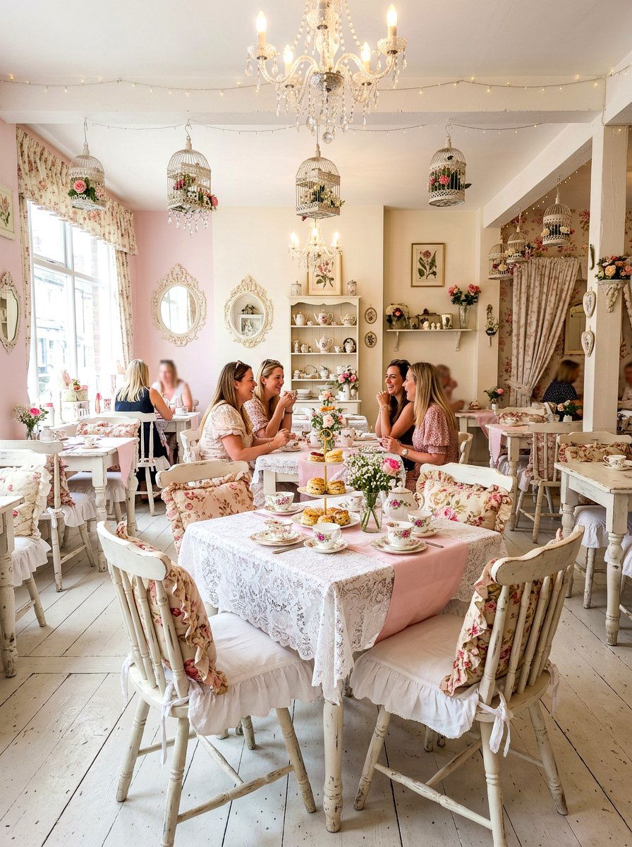 Shabby Chic Tea Room - 30 English tea room ideas