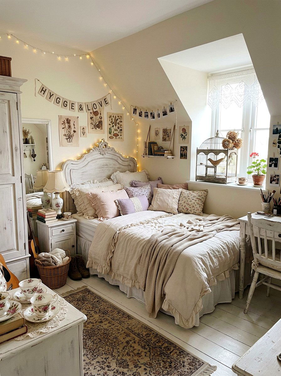 Shabby Chic Teen Sanctuary - 30 girl teen room vintage ideas