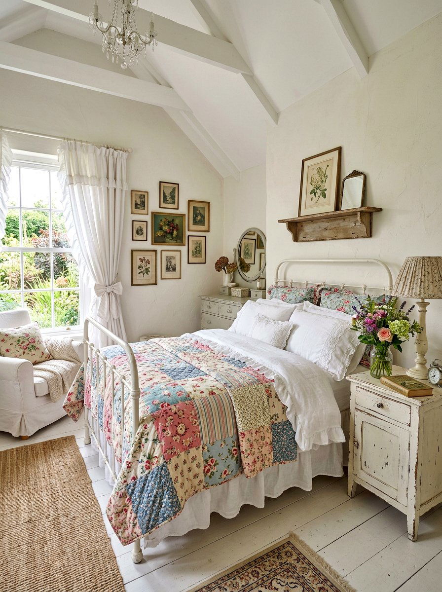Shabby chic guest room - 30 grandma core bedroom ideas