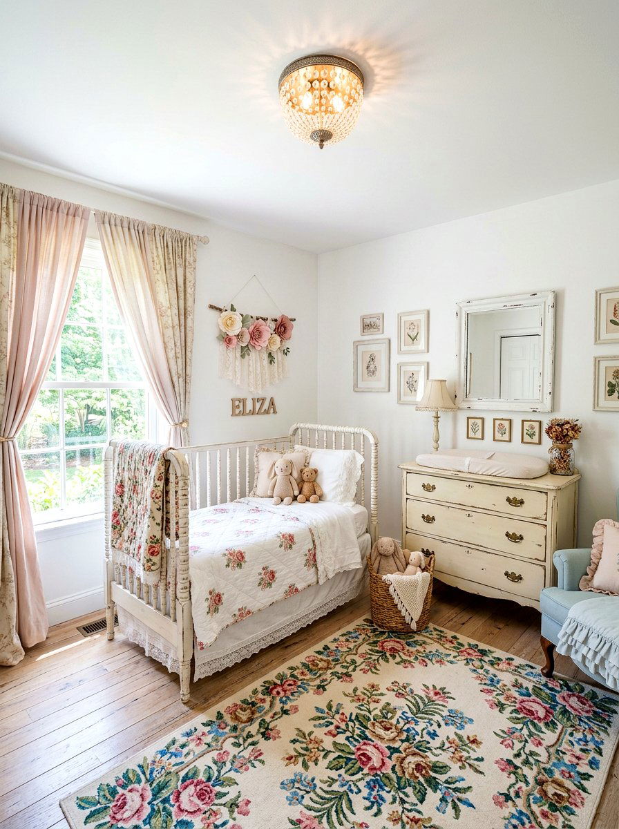 Shabby chic nursery - 30 shabby chic decor ideas