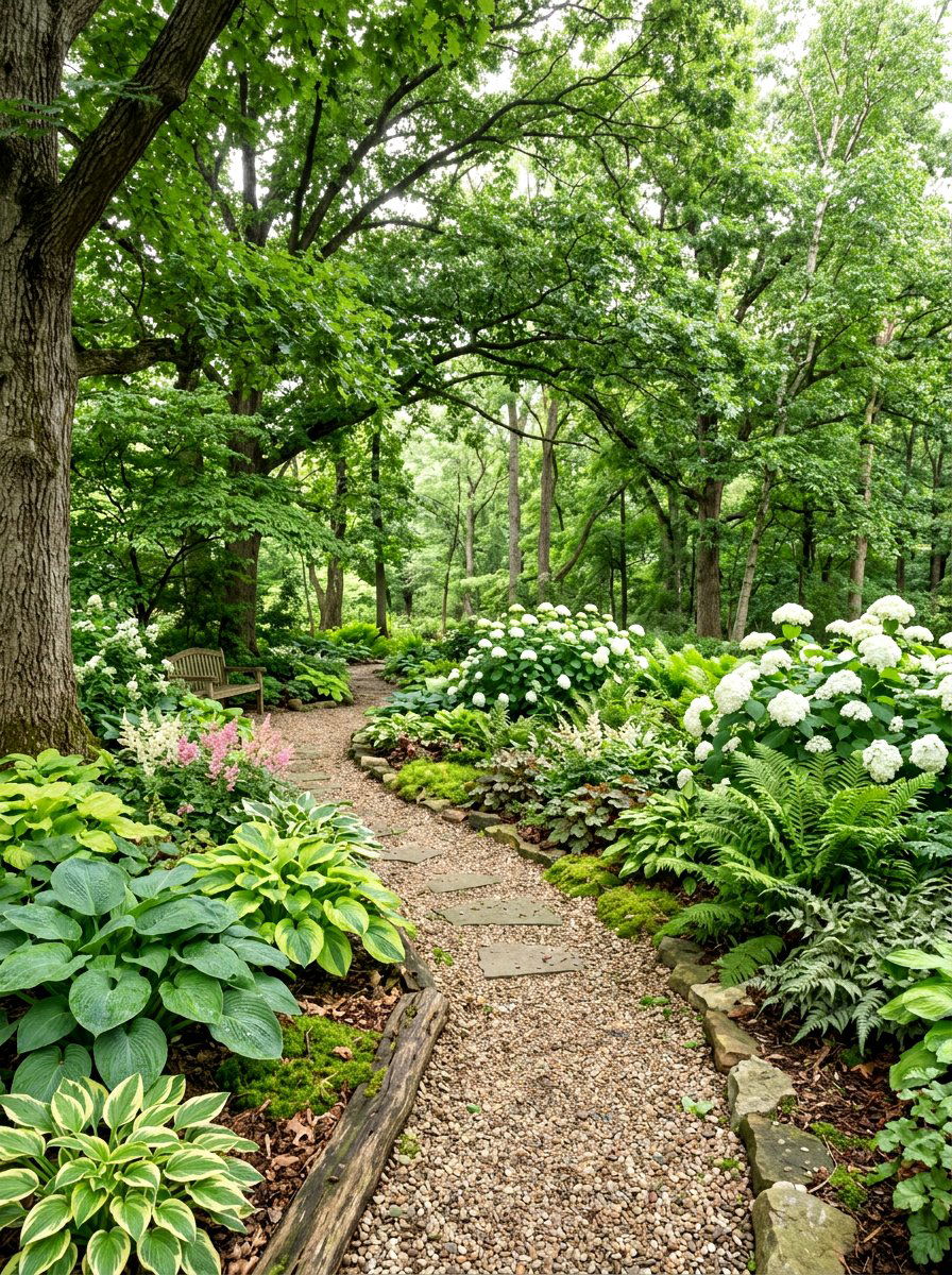 Shade Garden Design - 30 landscaping ideas