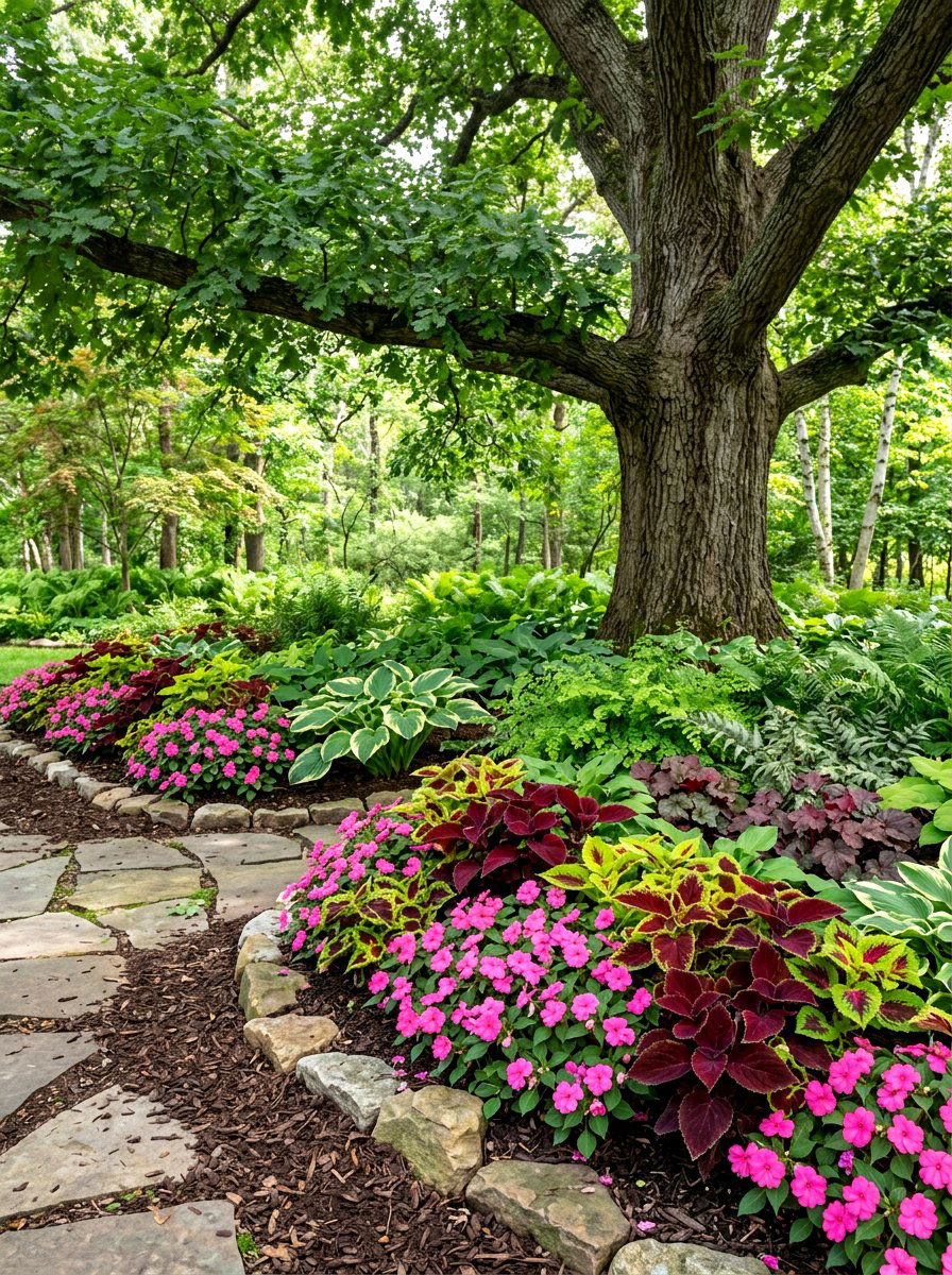 Shade Garden Flower Bed - 30 summer annual border ideas