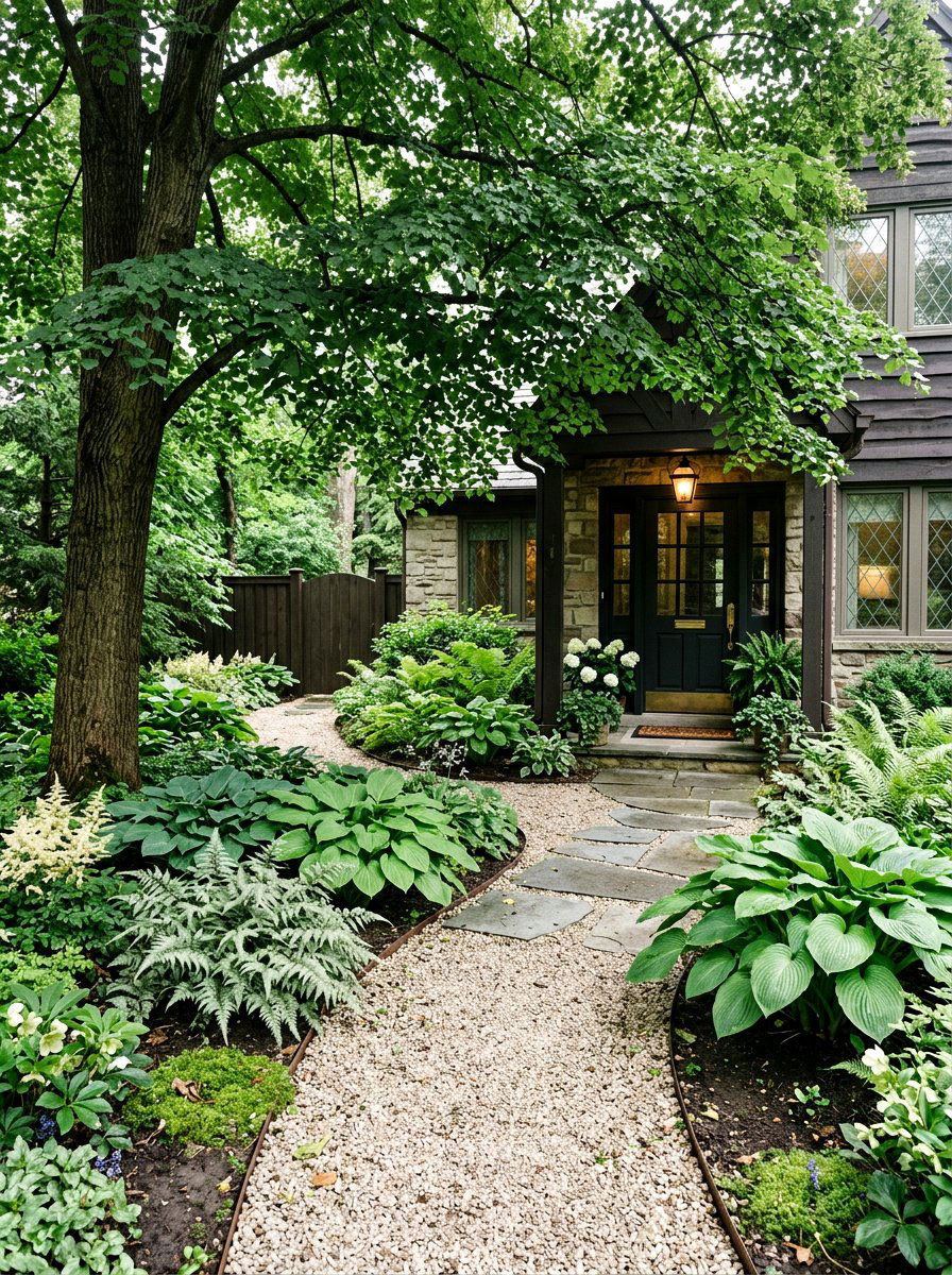 Shade Garden Front Entry - 30 front entry landscaping ideas