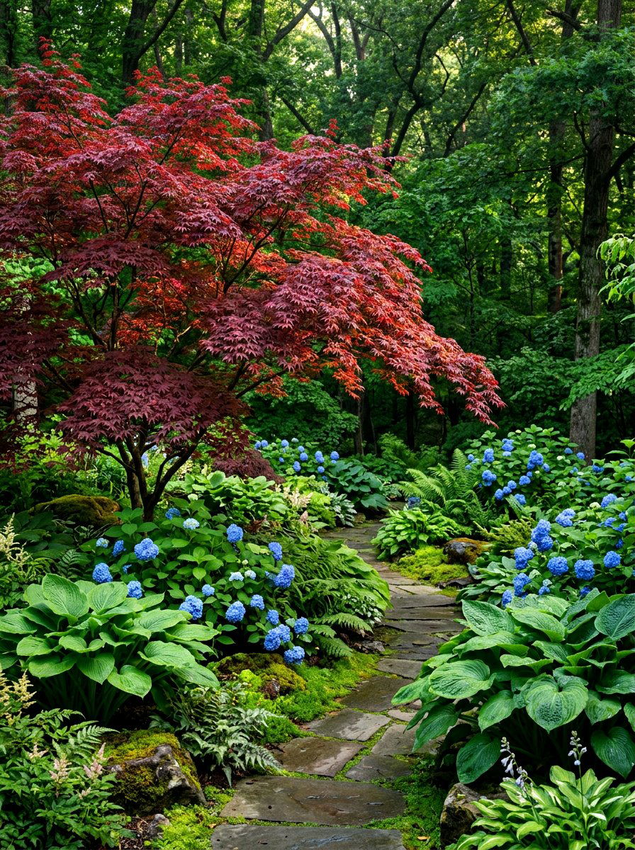 Shade Garden Japanese Maple - 30 Japanese maple garden ideas