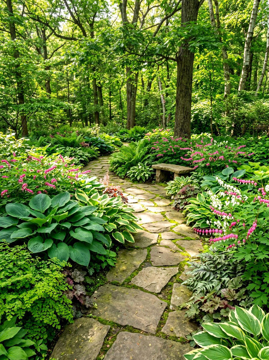Shade Loving Plants - 30 side yard landscaping ideas