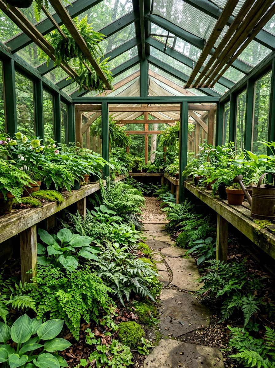 Shade Loving Zone - 30 greenhouse plant layout ideas