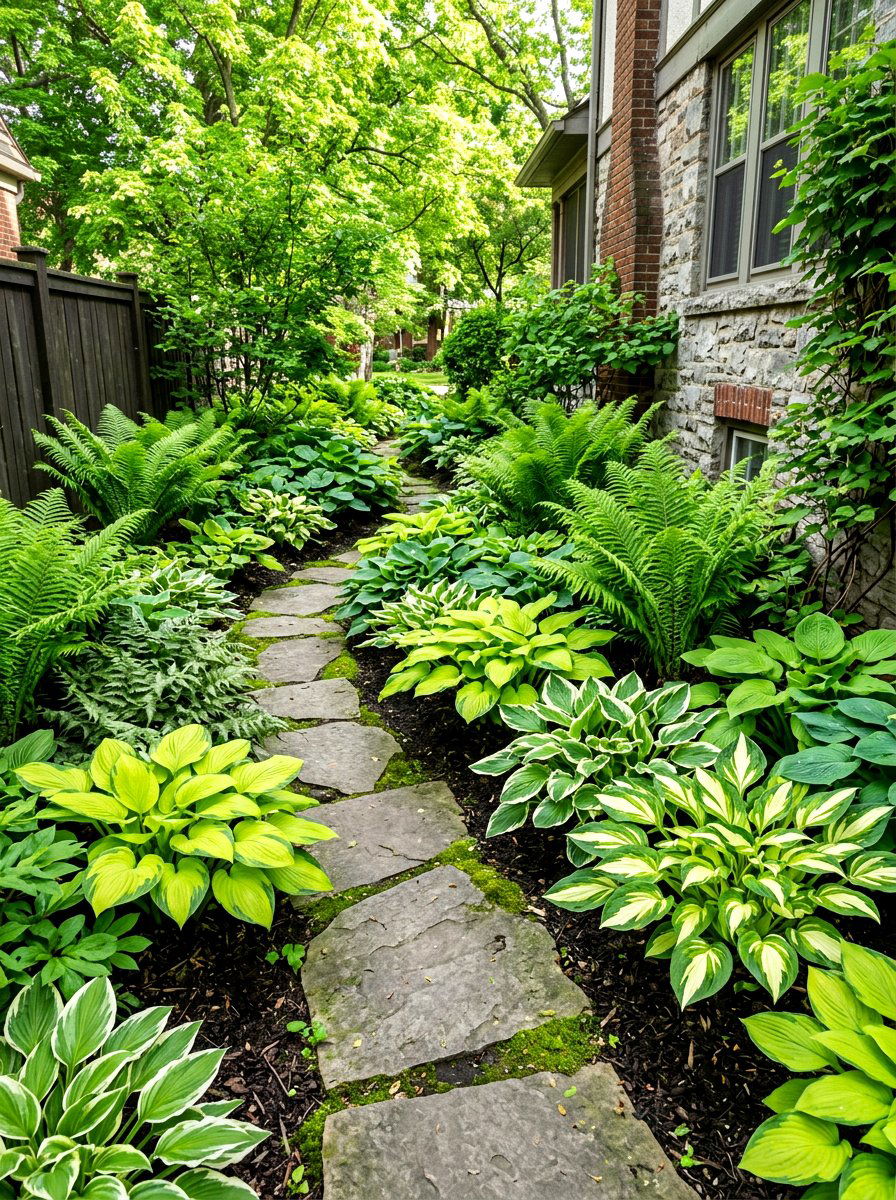 Shade Plants - 30 side yard garden ideas