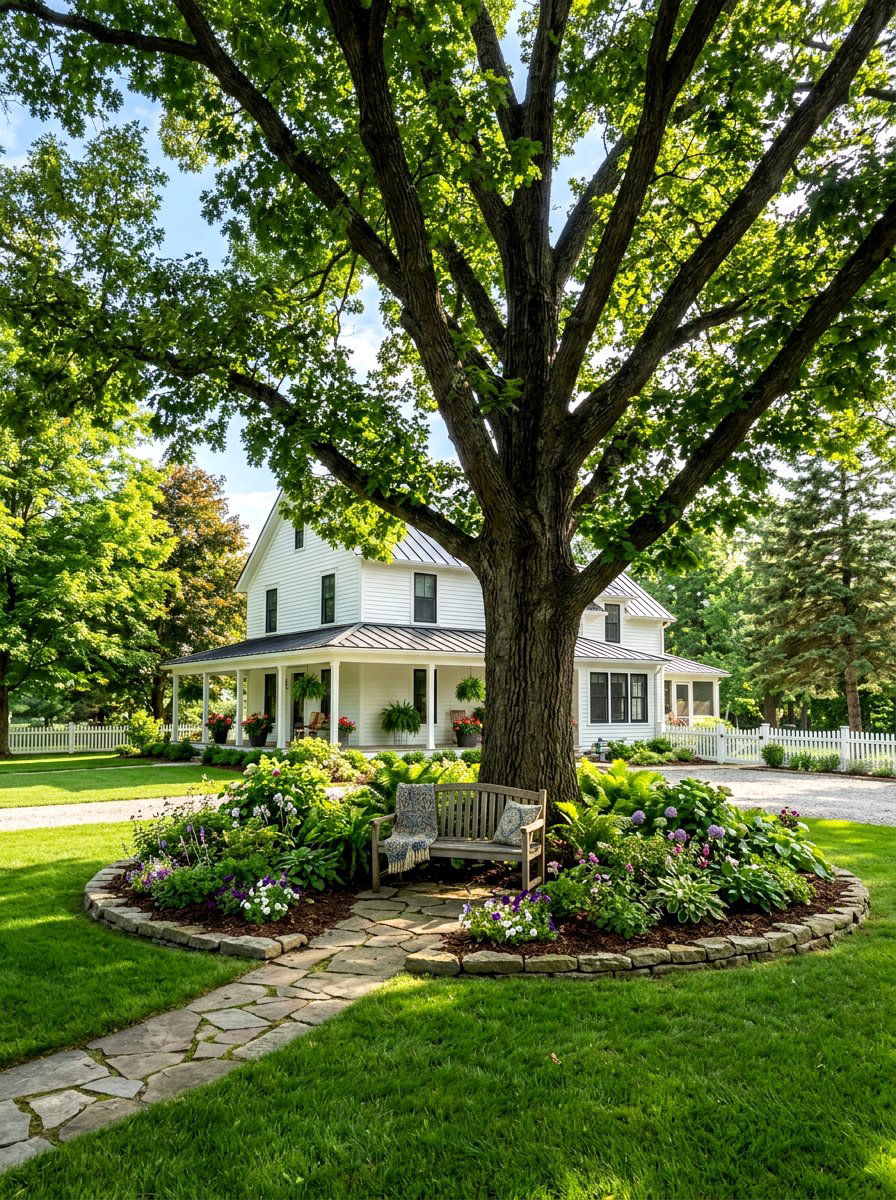 Shade Tree Landscaping - 30 farmhouse front yard ideas