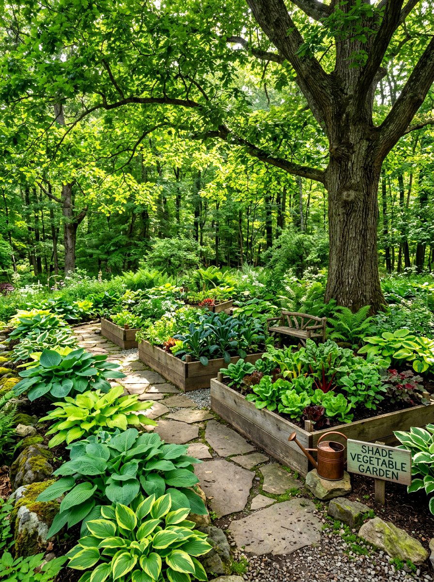 Shade Vegetable Garden - 30 backyard vegetable garden ideas