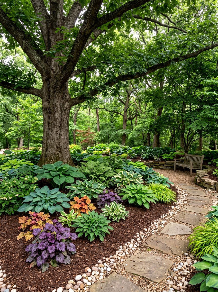Shade Xeriscape - 30 xeriscape front yard ideas