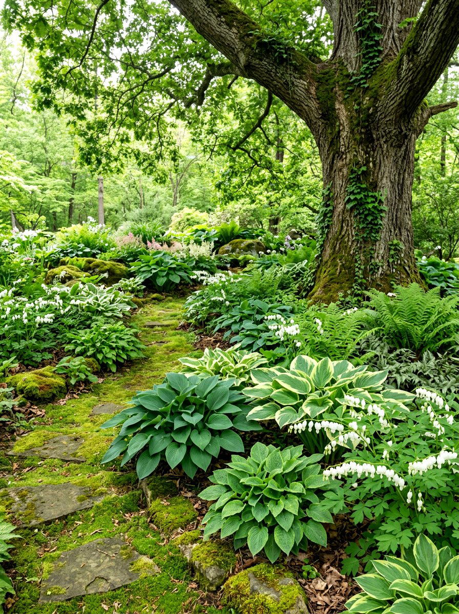 Shade flower garden - 30 flower farm backyard ideas