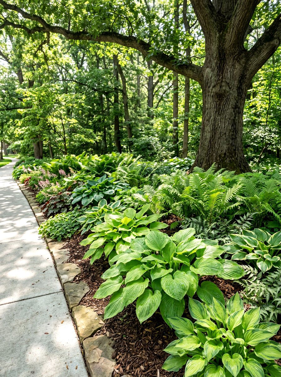 Shade loving curb plants - 30 curb strip planting ideas