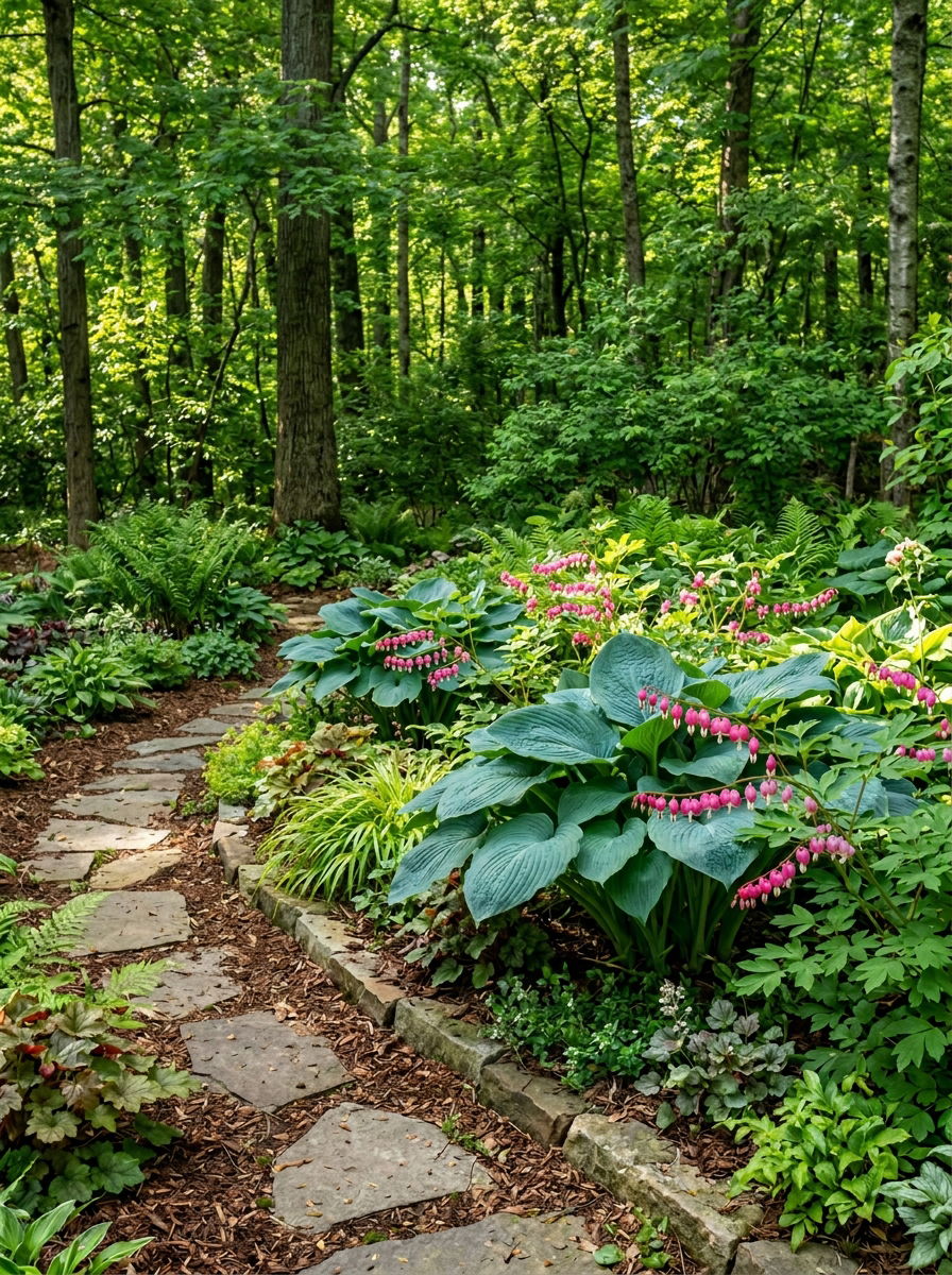 Shade perennial garden - 30 perennial flower bed ideas