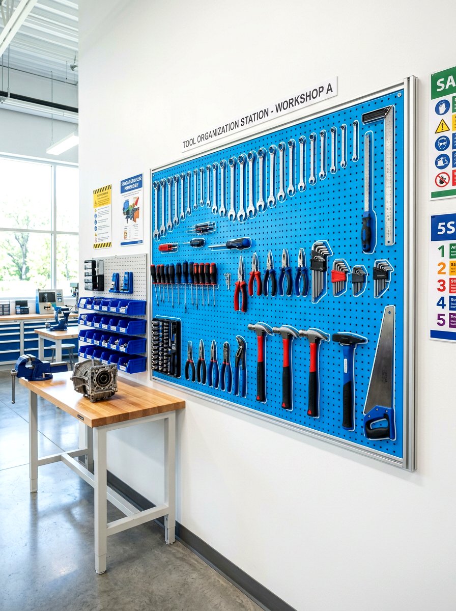 Shadow Board Tool Organization - 30 garage pegboard ideas