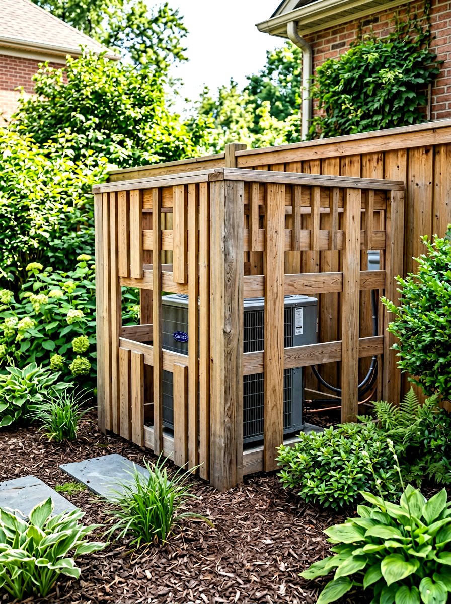 Shadow Box AC Screen - 30 air conditioner screen ideas