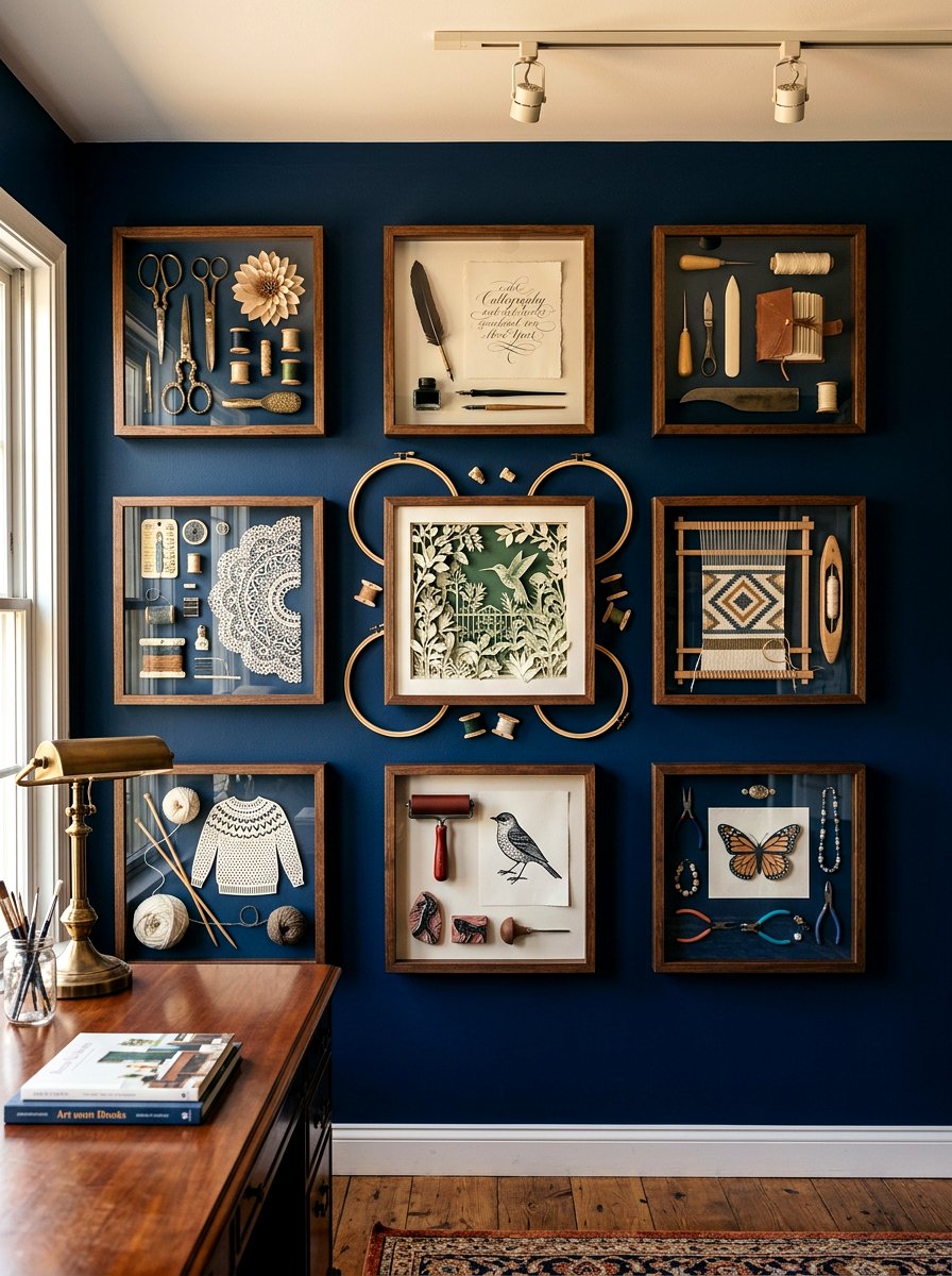 Shadow Box Display - 30 scrapbook storage ideas