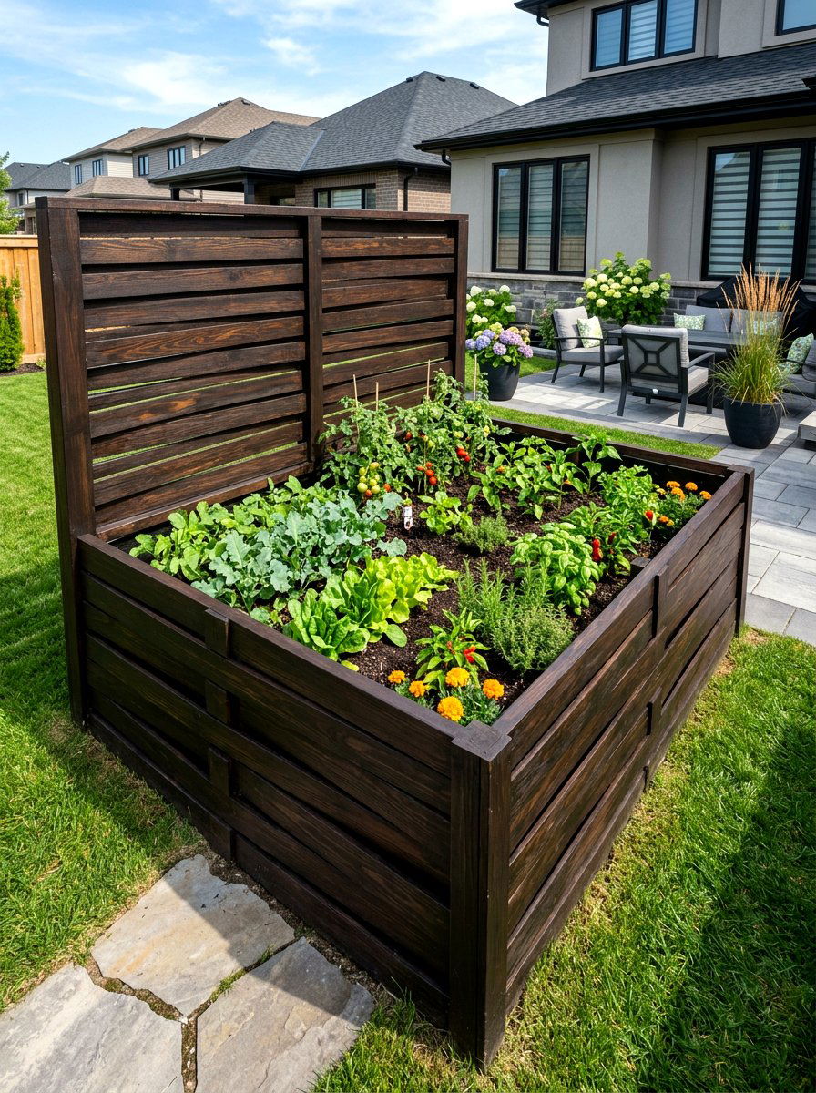 Shadow Box Garden Enclosure - 30 raised bed fence ideas