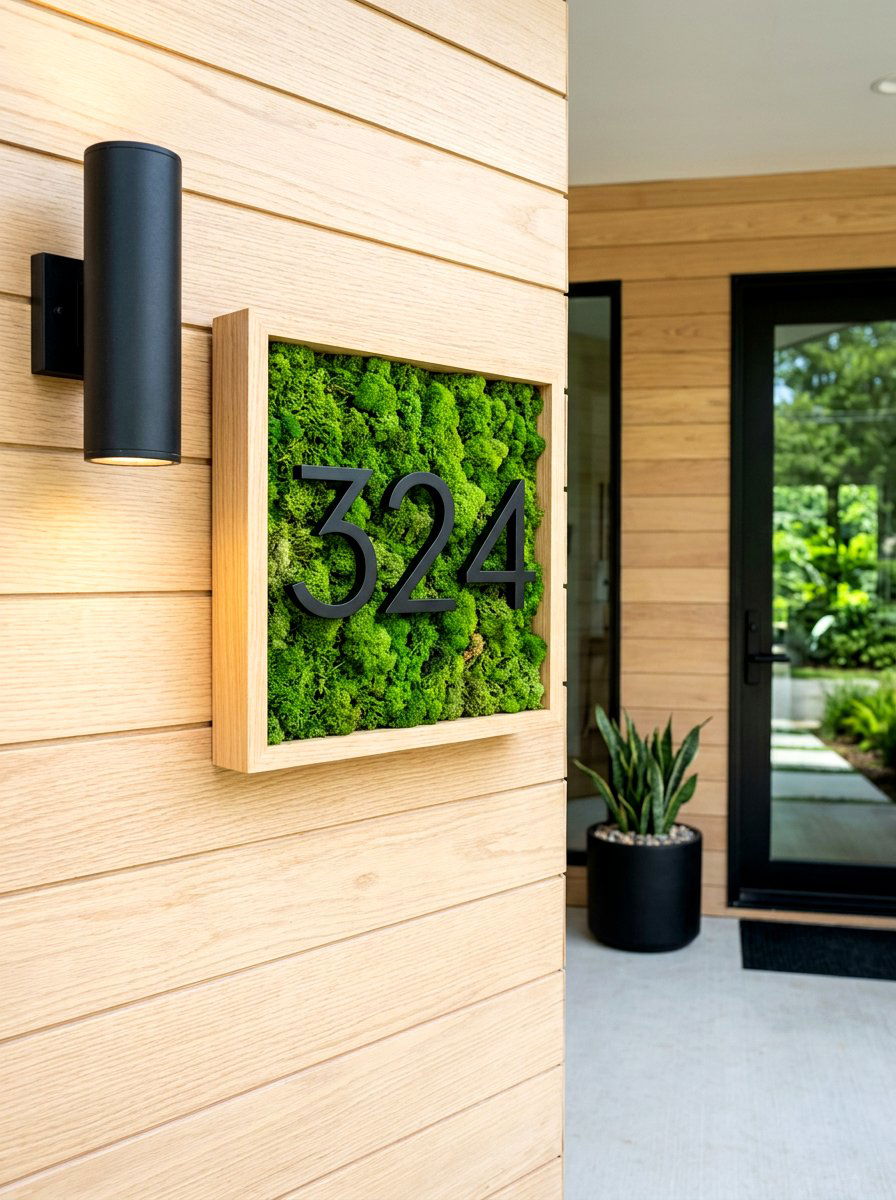 Shadow Box House Numbers - 30 house numbers curb appeal ideas