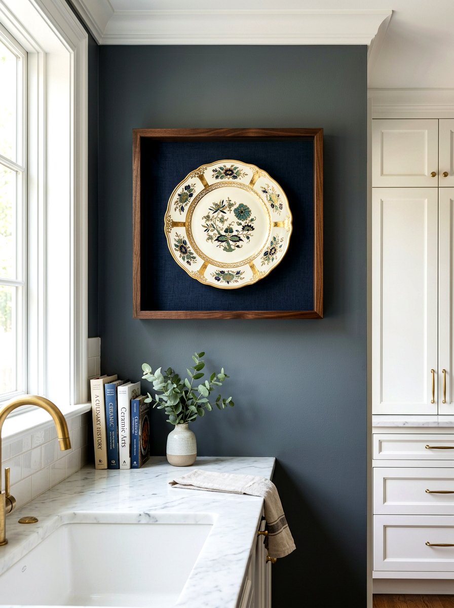 Shadow Box Plate Frame - 30 plate display kitchen ideas