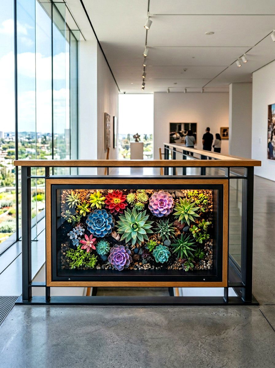 Shadow Box Railing Planter - 30 flower box railing ideas